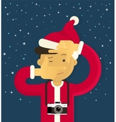 Christmas creative photographer Christmas creative photographer vector image