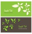 Floral card background vector image