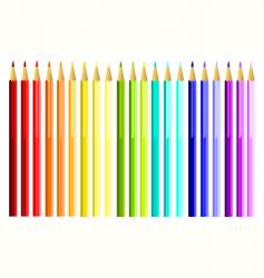Set of color pencils vector image