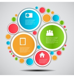 Infographic template business vector image