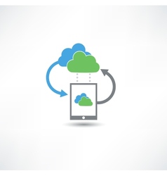 Cloud computing concept vector image