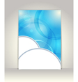 Flyer or brochure template vector image