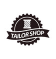 Tailor shop or dressmaker atelier salon vector image