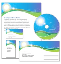 Template for corporate identity vector image