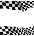 Background checkered flag vector image