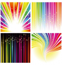 Rainbow background vector image