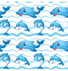 Seamless pattern with kids theme vector image