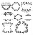 Floral elements vector image