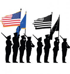 Honor guard vector image