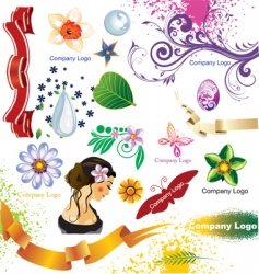 Design elements vector image