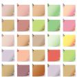 Note paper set vector image