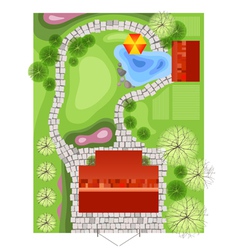 Landscape plan vector image