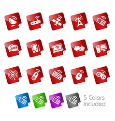 Wireless Communications Stickers vector image