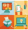 Freelance work progress vector image