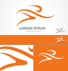 Running Gym Sport Man Logo Template vector image