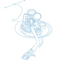 Turntable vector image