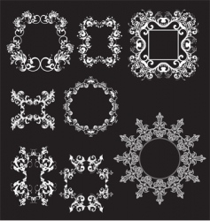 Floral elements vector image