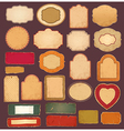 Set of vintage labels vector image