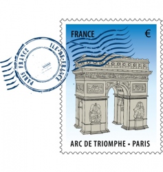 Postmark from France vector image