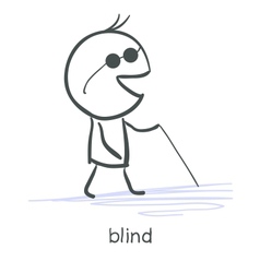 Blind vector image