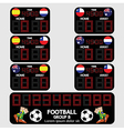 Scoreboard Football Tournament vector image