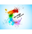Abstract colorful grunge background vector image