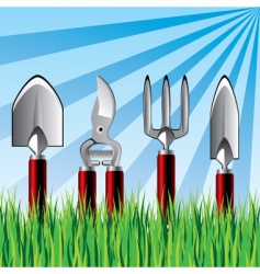Garden tools vector image