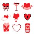 Love icons vector image