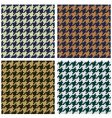 Hounds tooth seamless fabric pattern vector image