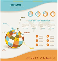 Infographics set and Information Graphics vector image