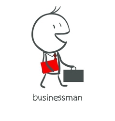 Businessman vector image