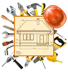 Construction layout Construction layout vector image