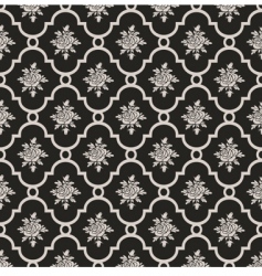 Roses seamless pattern vector image