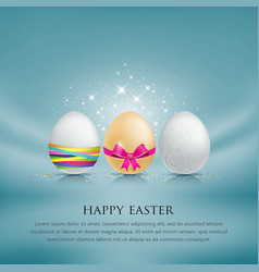 Set of easter eggs vector image