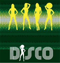 Disco dancing vector image
