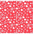 Love Valentins Day Seamless Pattern with Hearts vector image