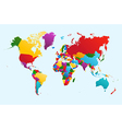 World map colorful countries EPS10 file vector image