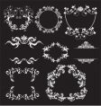 Floral elements vector image