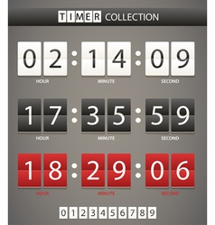 Timers collection vector image