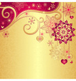Christmas gold background vector image