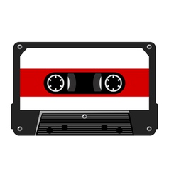 Audio cassette vector image