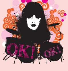 Rock n rolling vector image