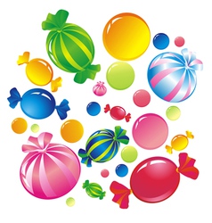 Colorful sweets vector image