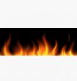 Flame border vector image