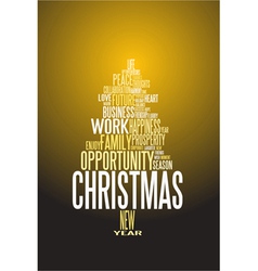Christmas card vector image