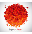 Help japan vector image