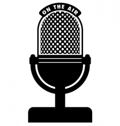Microphone vector image