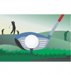 Golfer vector image