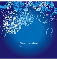 Elegant christmas background vector image