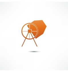 Concrete Mixer Icon vector image